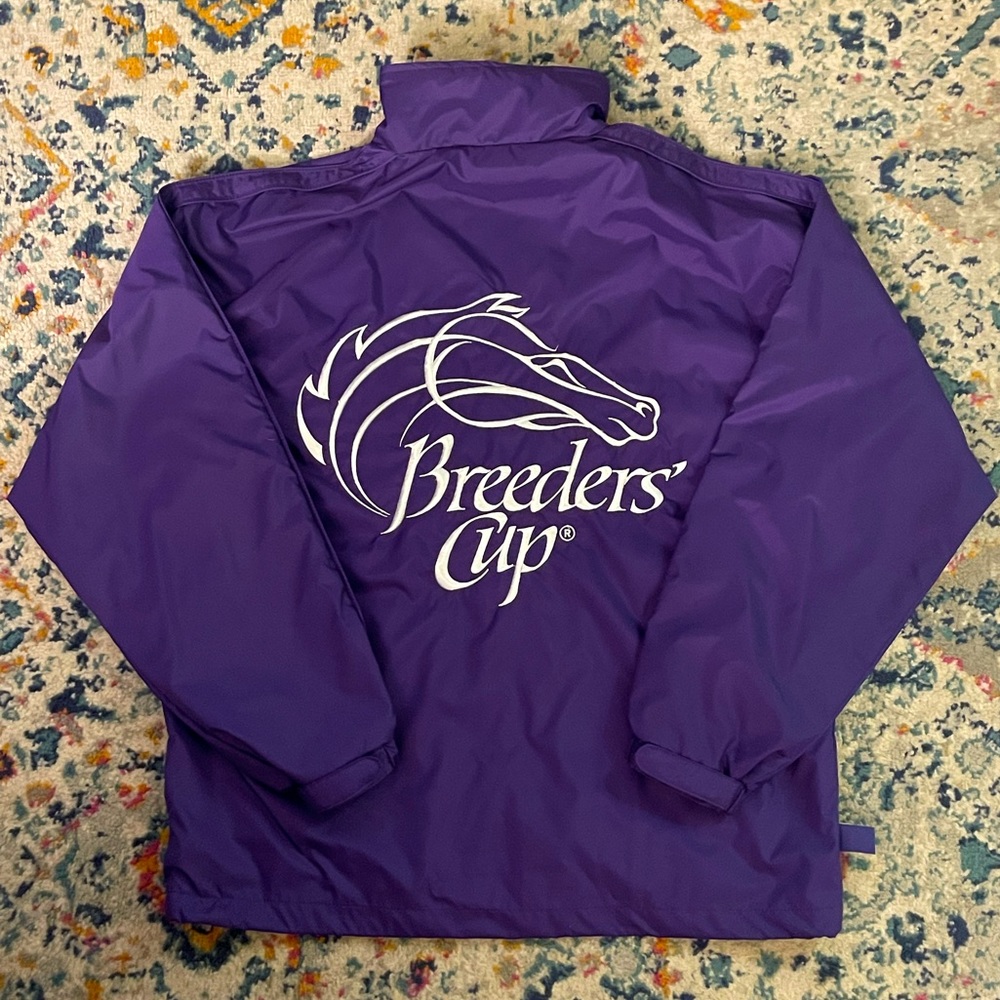 Breeders Cup 2017 World Championship Del Mar Official Logo Mock Neck Zip Rare